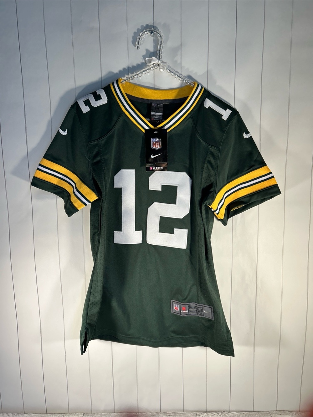Aaron Rodgers Green Bay Packers Nike On Field Jersey Women’s Medium #12 NWT - Picture 3 of 14